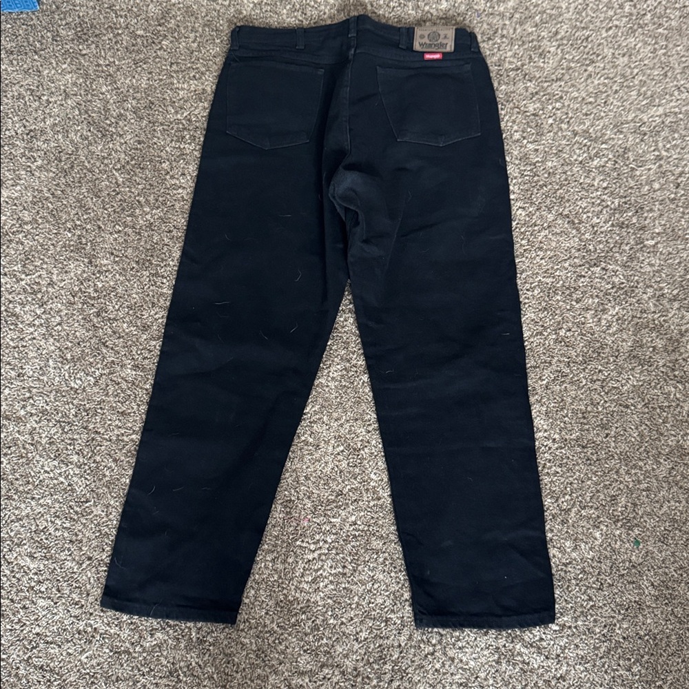 Wrangler Five Star 38 x 30 Black Relaxed Fit - Picture 6 of 8